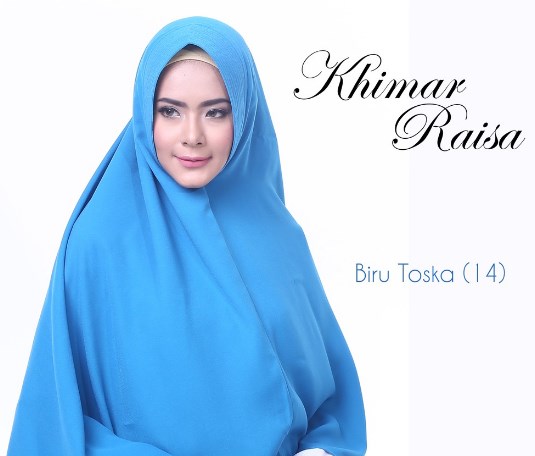 jilbab warna biru tosca