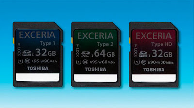 Las nuevas tarjetas EXCERIA SD de Toshiba