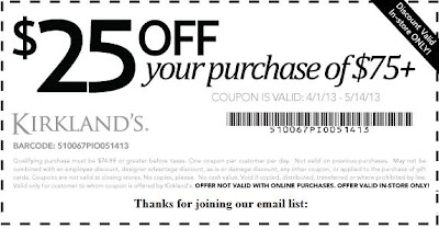 kirklands coupons