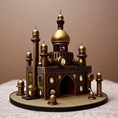 Steampunk Mosque Miniature 3D amazingwallpapersa blogspot com (16)