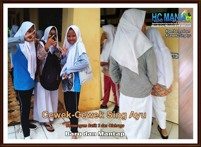 Gambar Siswa-Siswi SMA Negeri 1 Ngrambe Cover Batik 2 - Buku Album Gambar Soloan Edisi 9