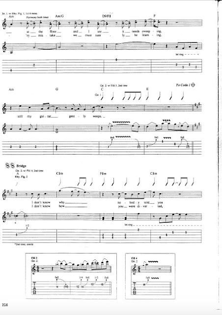 The Beatles - While My Guitar Gently Weeps partitura