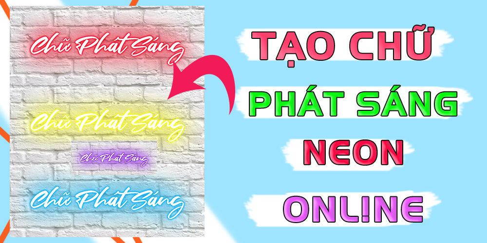 Neon Light Text Effect - Chữ phát sáng