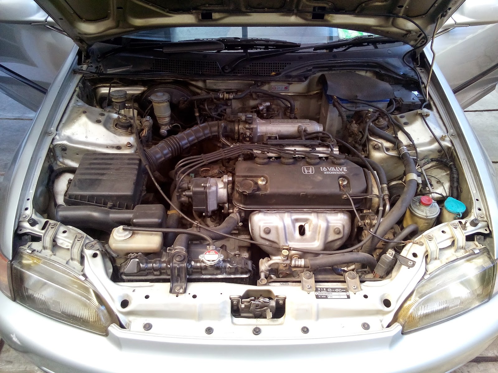 DIJUAL HONDA CIVIC GENIO SILVER 1994 NOMOR PLAT CANTIK LAPAK MOBIL