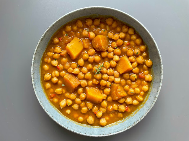 GARBANZOS AL CURRY EN OLLA LENTA o CROCKPOT. Receta Sana y DELICIOSA