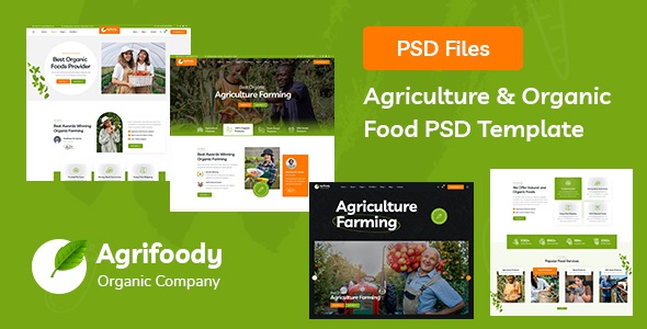 Best Organic & Healthy Food PSD Template