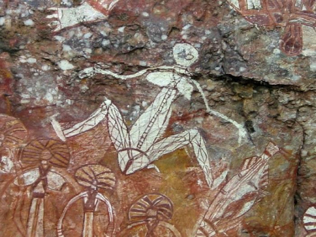 Наскальные росписи в парке Какаду Австралия