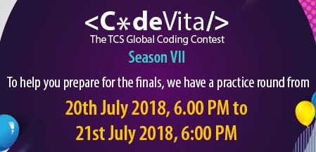 CodeVita Practice Round 2 | TCS Mockvita 2 2018 Questions