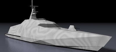 Kapal patroli Siluman 32m Rancangan LOMOCean Design, Selandia Baru.