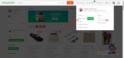 cara mengubah nama produk di tokopedia