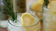 Lemon Rosemary Gin Fizz