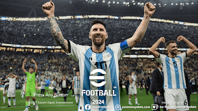 PES 2021 Menu eFootball 2024 Lionel Messi Edition by PESNewupdate