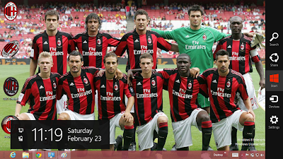 2013 Ac Milan Theme For Windows 7