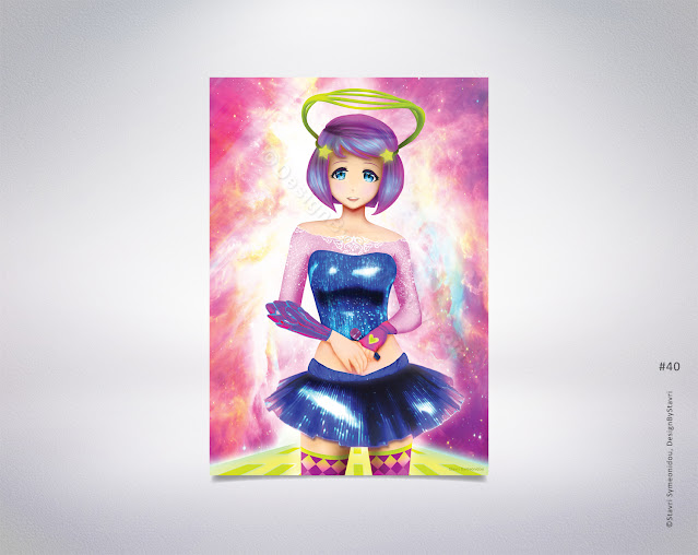 SUPER IDOL ANIME GIRL ART PRINT