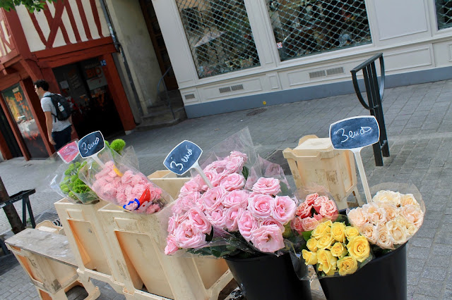 Flower market in Rennes France