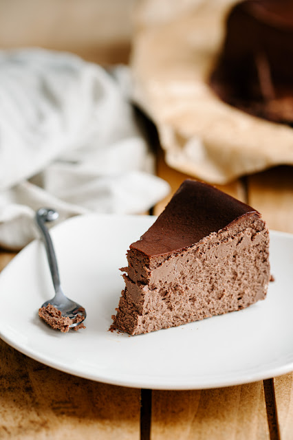 Cheesecake basque au chocolat