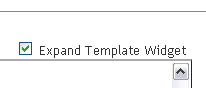 Expand Template Widget