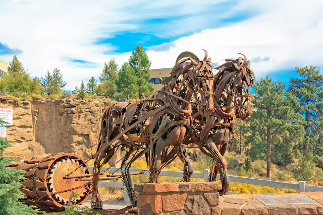 Two bits sculpture by Greg Congleton Bend Oregon