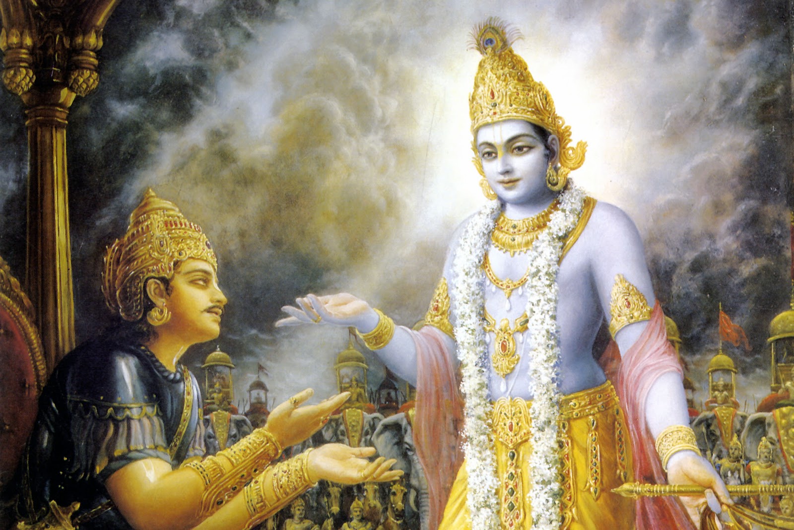 GOD HD Wallpapers: Krishna and Arjun