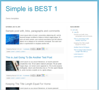 default blogger template