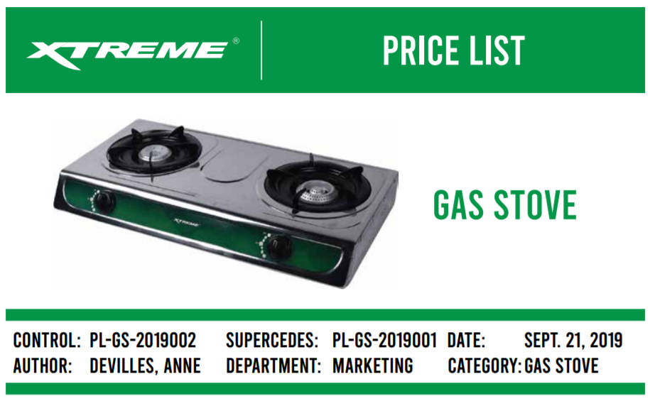 Xtreme Gas Stove