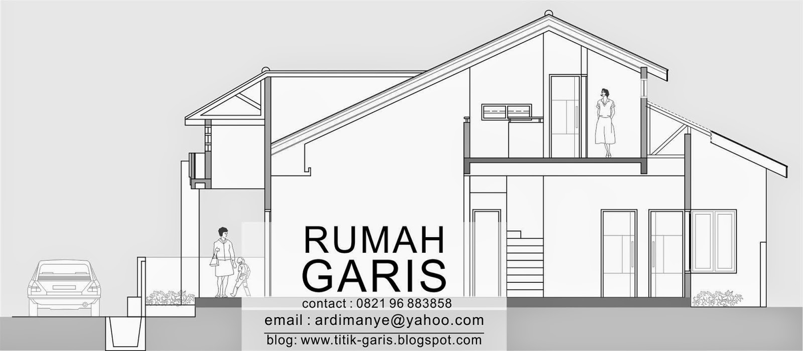 Desain Rumah Tinggal 2 Lantai Di Lahan 10x156 Meter Di