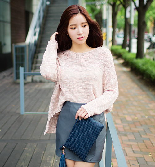 Flecked Knit Sweater