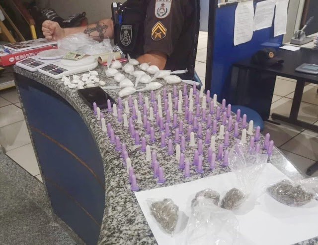 Homem é preso e grande quantidade de drogas é apreendida em Cardoso Moreira 