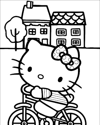 hello kitty happy easter coloring pages. KITTY COLORING