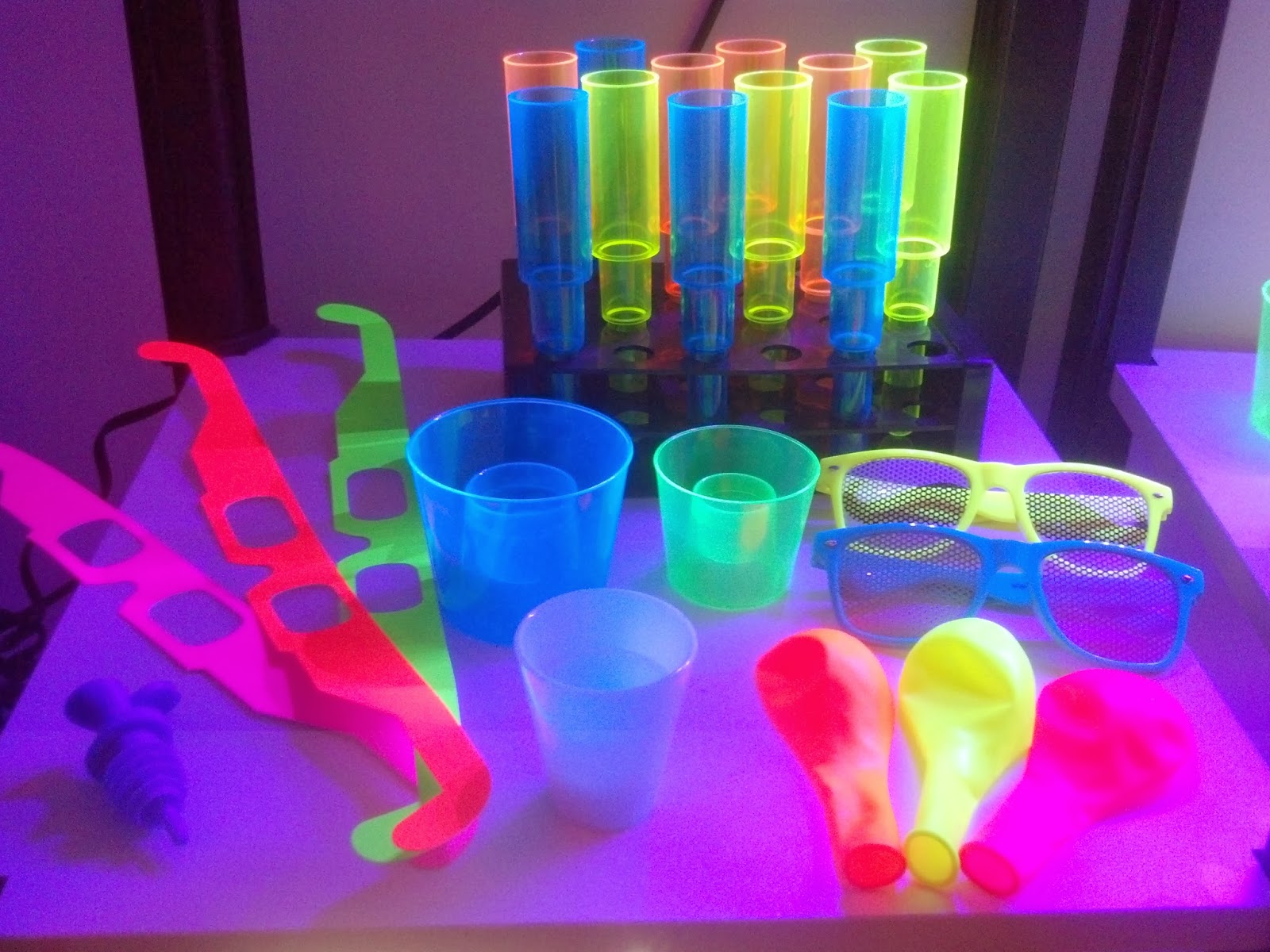 GLOW NEON UV  PARTY  Glow in the Dark Party  Supplies  