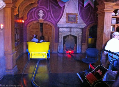 Mr. Toad's Wild Ride Disneyland interior fireplace doors