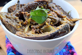 Eggplant Flavored With Fenugreek, Nigella Seeds, Black Sesame Seeds, Black Pepper