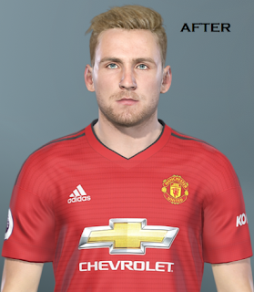 PES 2019 Faces Luke Shaw by TPS