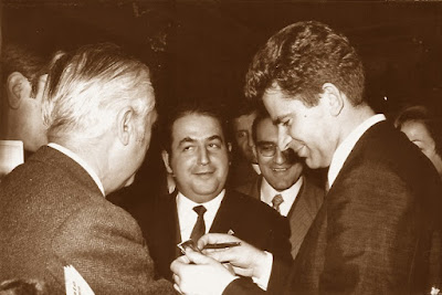 Lucien Francino y Boris Spassky en 1969