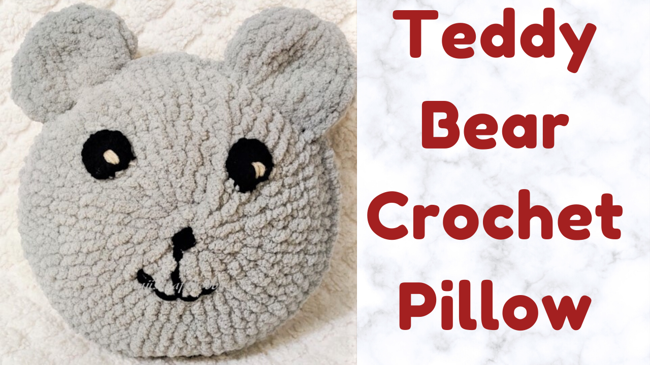 Raji's Craft Hobby: Teddy Bear Crochet Pillow