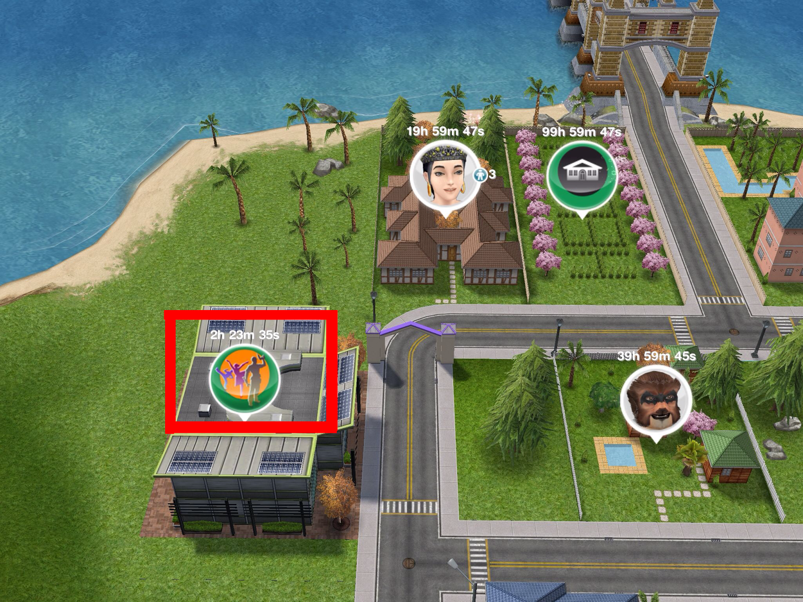 Where's the On Sims Free Play Community Center