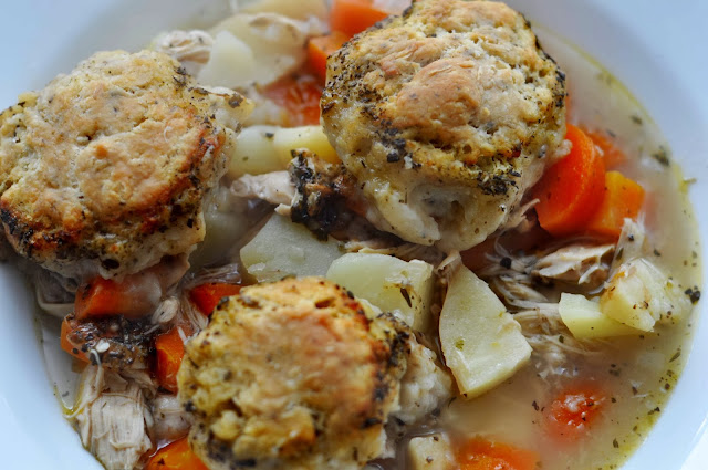 Chicken Stew with Herby Dumplings ~ Simple Food