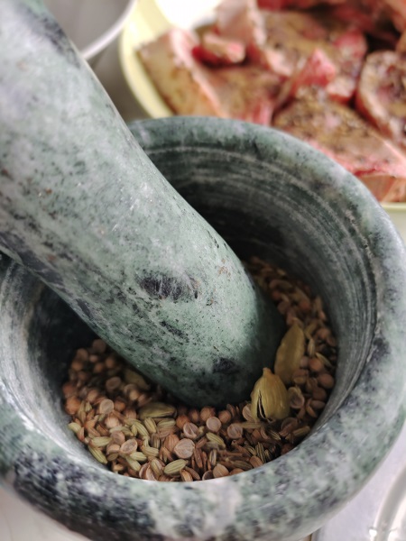 grinding spices