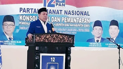 Konsolidasi dan Pembekalan Caleg, DPD PAN Bima-Dompu Target Menang Pemilu