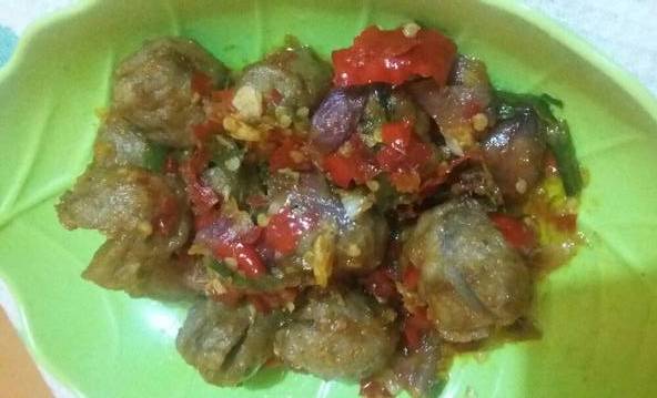 Resep Balado Bakso Sapi Simple dan Enak Abis