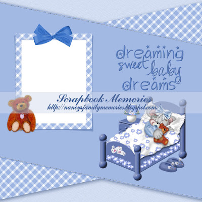 http://nancysmemoriesandscraps.blogspot.com/2009/11/dreaming-baby-quick-page.html