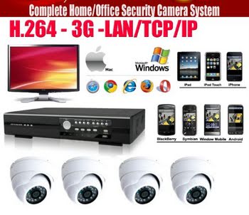 Evertech Home Surveillance Security Camera System Gold Series - 4 Channel Real Time D1 DVR with 4 60ft Night Vision Camera Home/office Security Camera System Network Remote Viewing Over Internet & 3g /4g & Cms &Cell Phones. All in One Home Surveillance System. With Weather-proof Night Vision Cctv ...