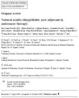 Natural zeolite clinoptilolite - new adjuvant in anticancer therapy.