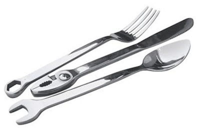 Wrenchware - tool inspired silverware