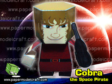 Cobra the Space Pirate Papercraft