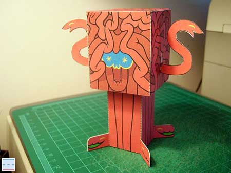 Brain Beast Papercraft