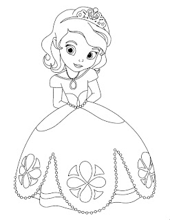 Sofia the First Dress Coloring Page