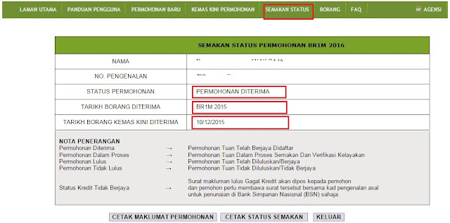 Kemaskini e brim 2015 kemaskini brim 2016 online selentang