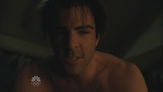 Zachary Quinto Shirtless on Heroes s4e06