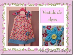 Vestido de alças